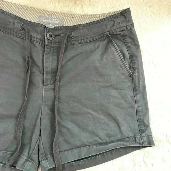 Gander Mountain Guide Series Gray Flat Front 100% Cotton Hiking Shorts Size 8 - Picture 5 of 11